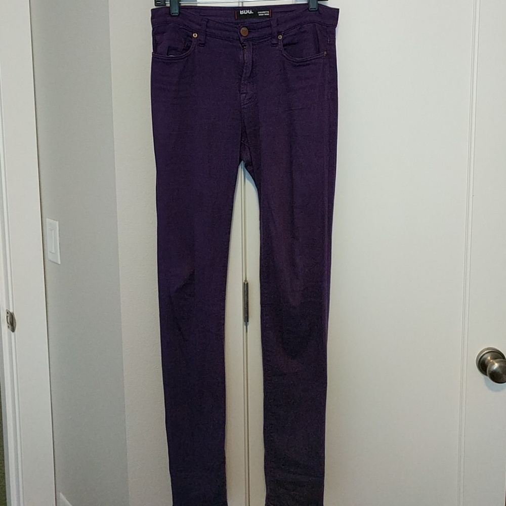 BDG UO purple skinny jeans size 27x34